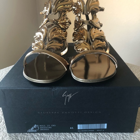 BNIB Giuseppe Zanotti Gold Leaf Cruel Summer 41 - Picture 2 of 7
